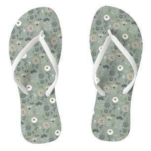 Waldflorensage Grün Flip Flops
