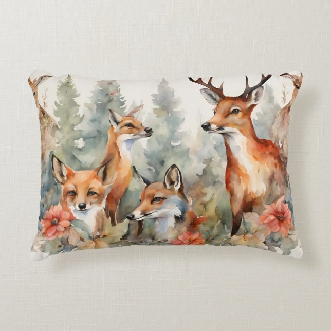 Waldflüster Dekokissen (Vorderseite)