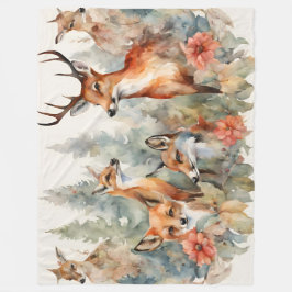 Waldflüster Fleecedecke