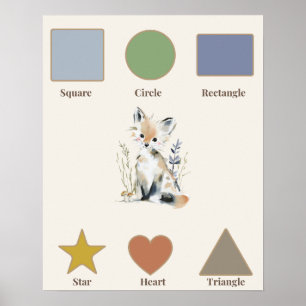Waldformen-Kinderzimmerposter Poster