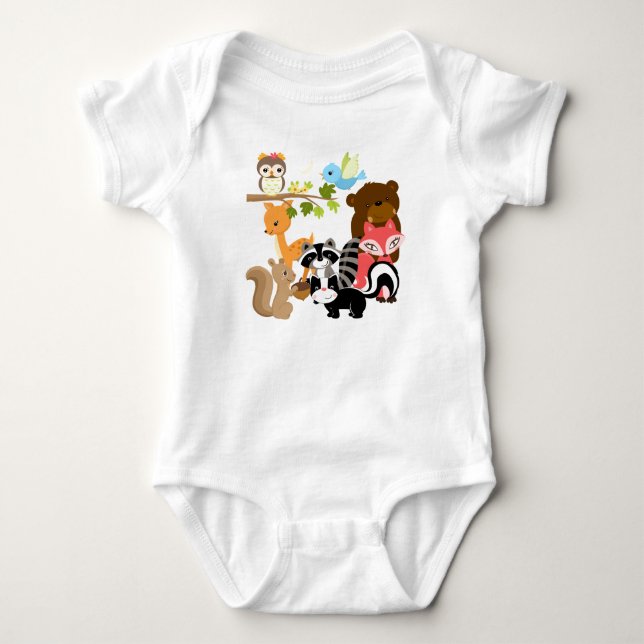 Waldfreunde Baby Strampler (Vorderseite)