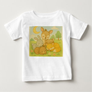 Waldfreunde - Niedliche Waldtiere T- Baby T-shirt