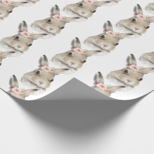 Waldfreunde Wasserfarben Blumenwild Niedlich Geschenkpapier