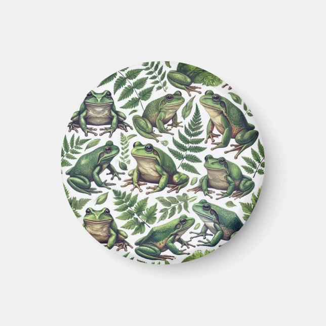 Waldfrosch-Tasse Magnet (Vorne)