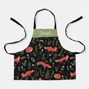 Waldfuchs Botanische Personalisierte Kinder Schürze