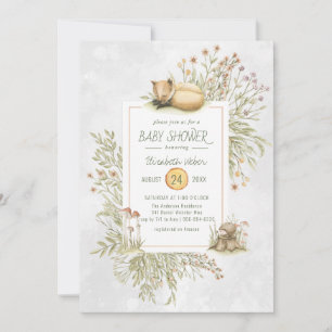 Waldfuchs Forest Baby Shower Einladung