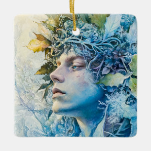 Waldgeist Keramikornament