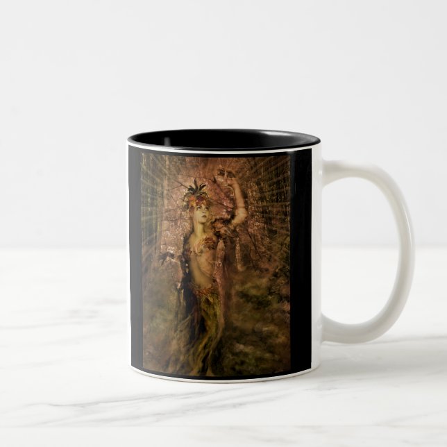 Waldgöttin Zweifarbige Tasse (Rechts)