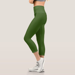 Waldgrün Capri Leggings