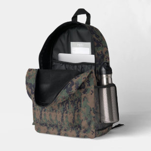 Waldgrün Digital-Tarnmuster Bedruckter Rucksack