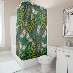 Waldgrün Duschvorhang