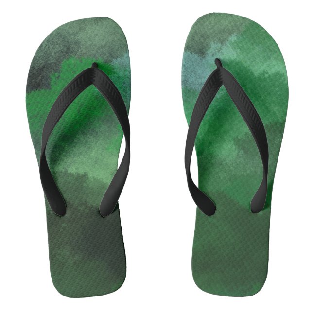 Waldgrün Flip Flops (Fußbett)