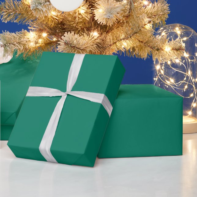 Waldgrün Geschenkpapier (Feiertage)