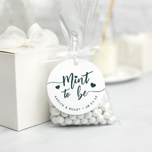 Waldgrün   Muss Personalisiert Hochzeit sein Geschenkanhänger
