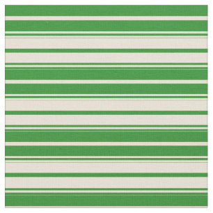 Waldgrün und Bisken-Linse/Streifenmuster Stoff