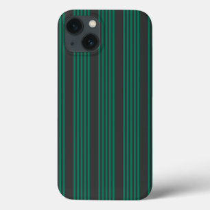 Waldgrün und Holzkohlefieber-Streifen Case-Mate iPhone Hülle