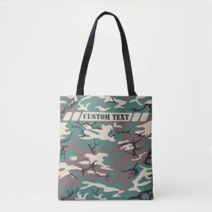 Waldgrüne Camouflage-Tasche mit kundenspezifische