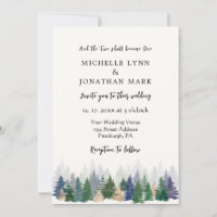 Waldgrüne Goldbäume Minimal Christliche Hochzeit