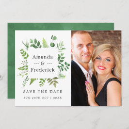 Waldgrüne Hochzeit Save The Date