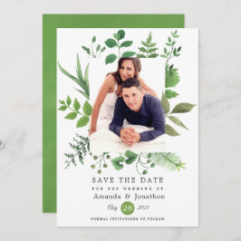 Waldgrüne Hochzeit Save The Date