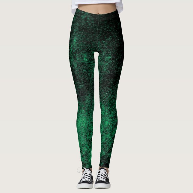 Waldgrüne Leggings (Vorderseite)