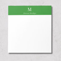 Waldgrüne Luxus-Personalisierung Name Monogramm
