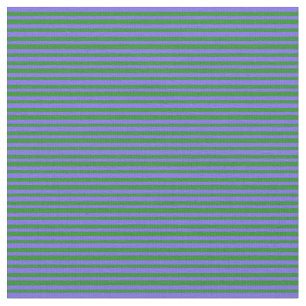 Waldgrüne und mittelschwere Blaue Linien Stoff