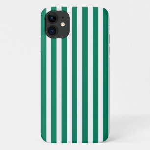 Waldgrüne und weiße Streifen aus Süßigkeiten Case-Mate iPhone Hülle