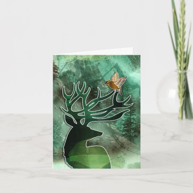 Waldharmonie Bock mit einem Habicht Wildleben (Vorderseite)