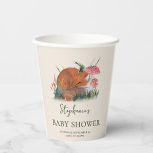 Waldherbst-Baby-Party Cottage Core Pappbecher