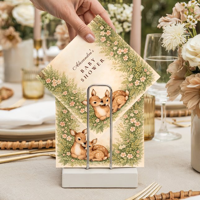 Waldhirsch-Baby-Party Serviette (Von Creator hochgeladen)