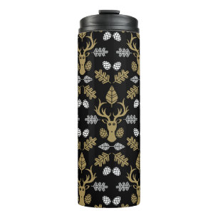Waldhirsch-Naturdruck Thermosbecher