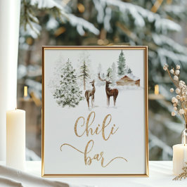 Waldhirsche Chili Bar Poster