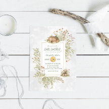 Waldhirsche | Forest Baby Shower Einladung