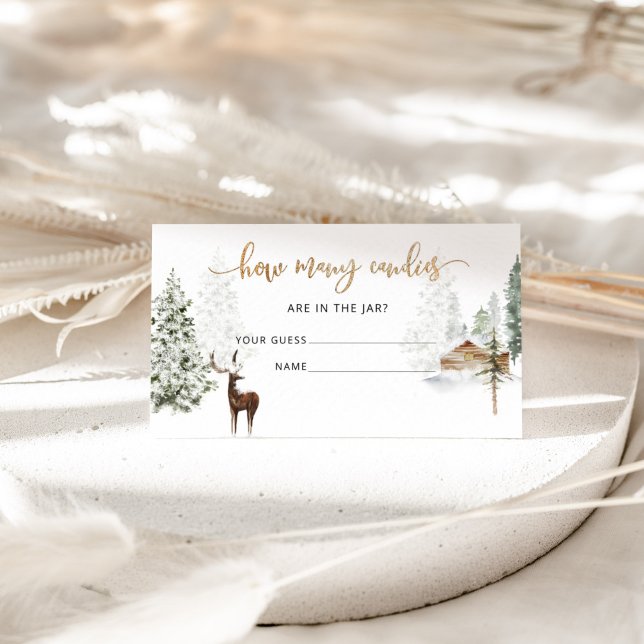 Waldhirsche schätzen, wie viele Bonbons eine Karte (Von Creator hochgeladen)