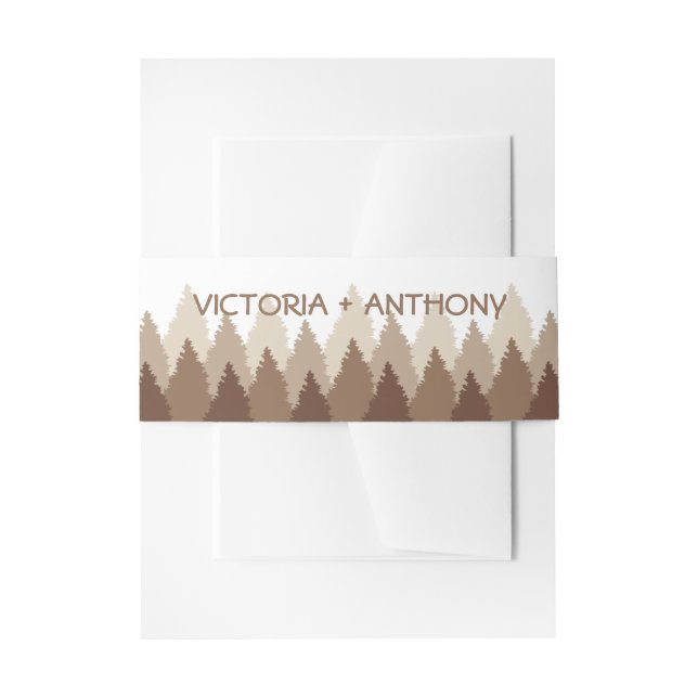 Waldhochzeit in Braunwäldern Einladungsbanderole (Vorderseite Beispiel)