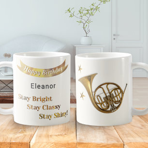 Waldhorn-Musikliebhabers herzlichen Glückwunsch zu Kaffeetasse