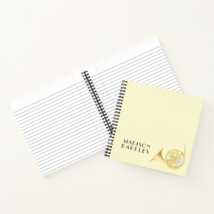 Waldhornmusiker Kapelle Lehrer Notizbuch