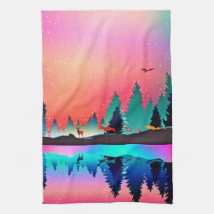 Waldhügeltiere Geschirrtuch