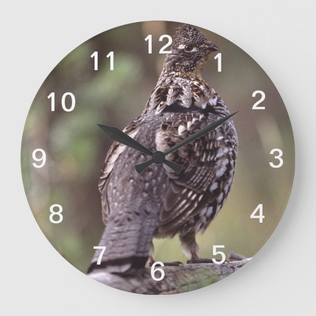 Waldhuhn Große Wanduhr (Vorderseite)