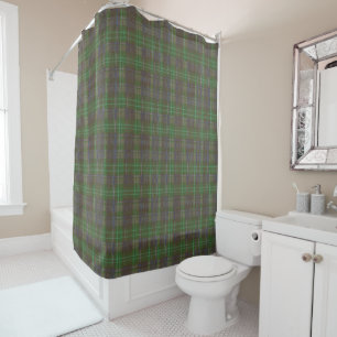 Waldhütte Forest Green Tartan Duschvorhang