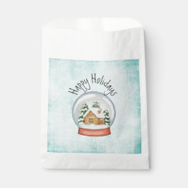 Waldhütte Holiday Snow Globe Geschenktütchen