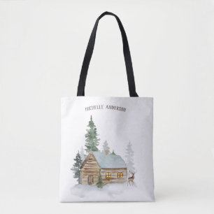 Waldhütte mit Hirsch Personalisiert