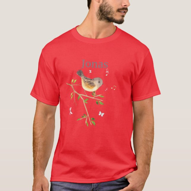Waldier Bird Name Jonas friend T-Shirt (Vorderseite)