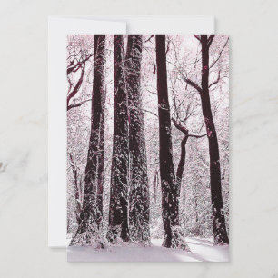 WALDIGE SCHNEEIGE WINTERLANDSCHAFT EINLADUNG