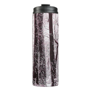 WALDIGE SCHNEEIGE WINTERLANDSCHAFT THERMOSBECHER