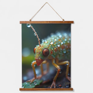 Waldinsektenmakro Wandteppich Mit Holzrahmen