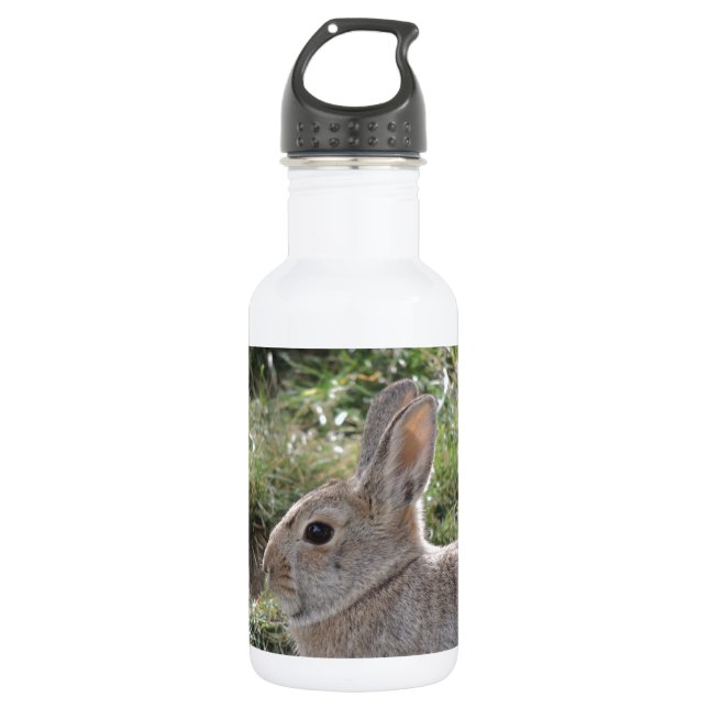 Waldkaninchen-Kaninchen Trinkflasche (Vorderseite)