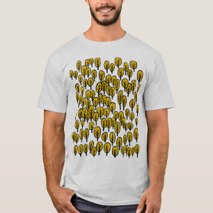 Waldkarte - Herbstliche Bernsteinbäume T-Shirt