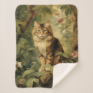 Waldkatze in üppigen Foliage Sherpadecke